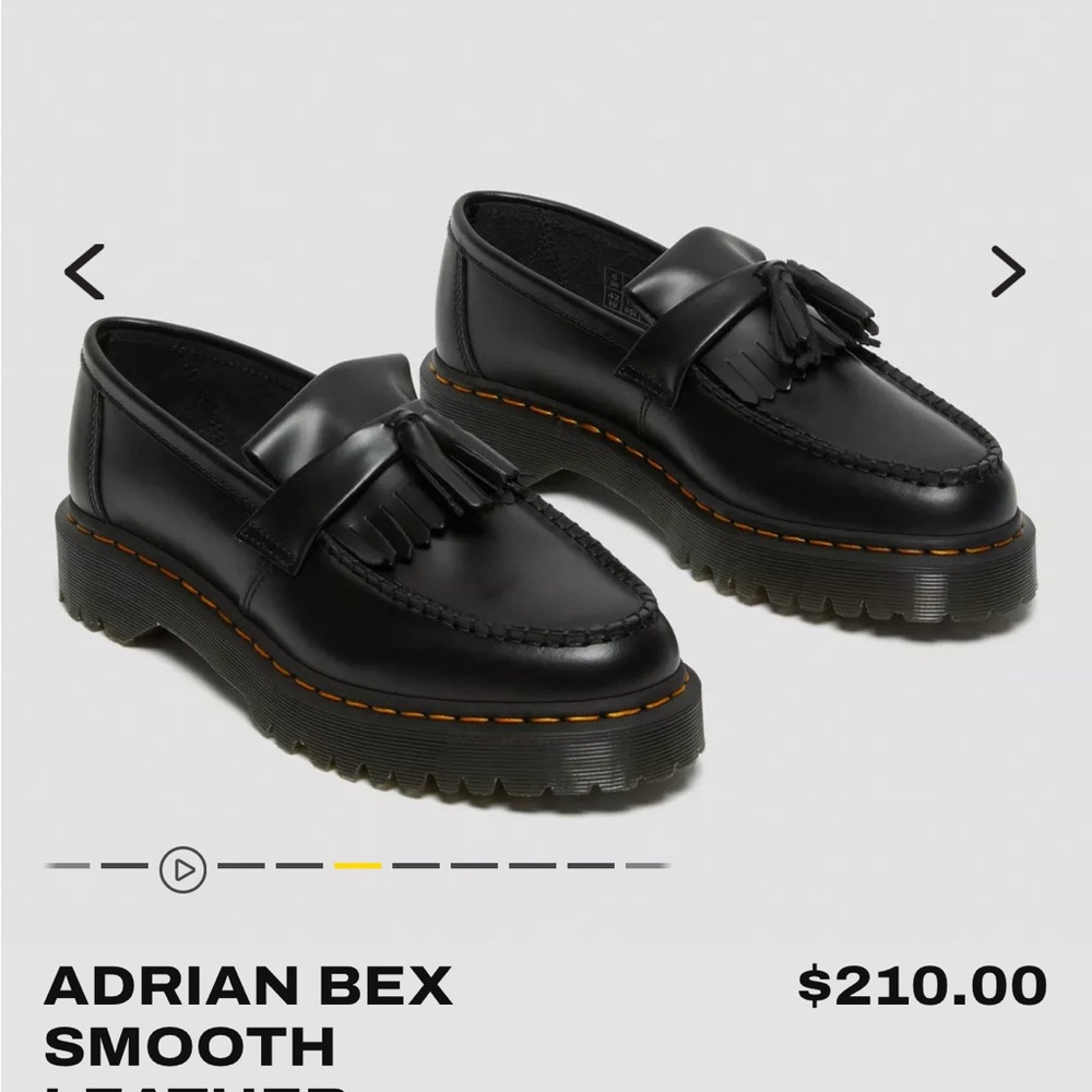 Dr. Martens Adrian Bex Smooth Leather Tassel Loafers - Black